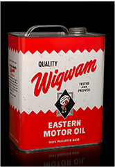 Wigwam Eastern Motor Oil can, 1950s
